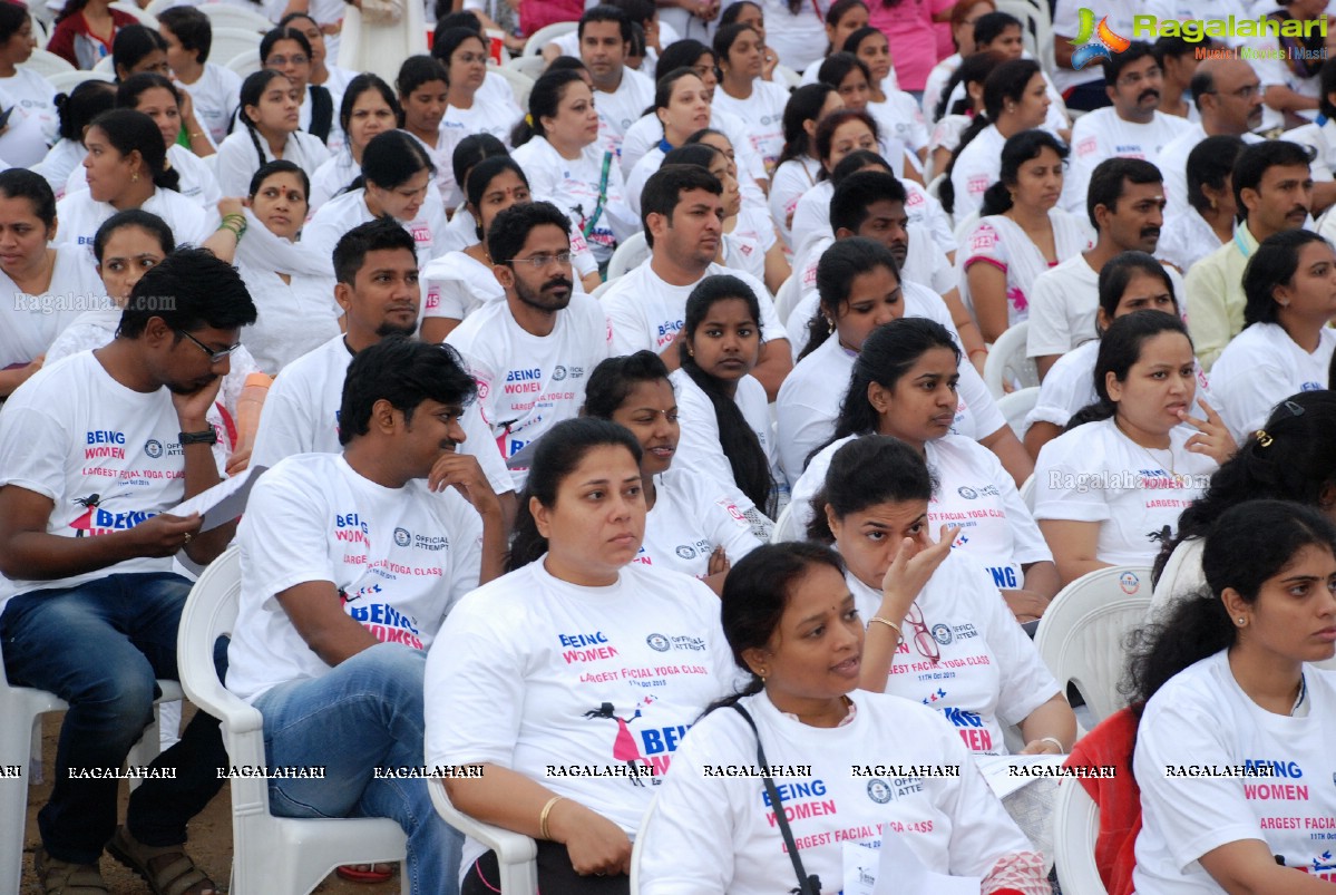 Being Women Ruchika Sharma enters Guinness World Record and creates History of India for Largest Facial Yoga Class