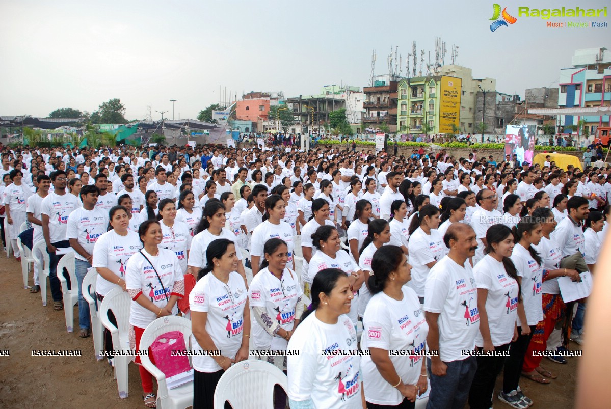 Being Women Ruchika Sharma enters Guinness World Record and creates History of India for Largest Facial Yoga Class