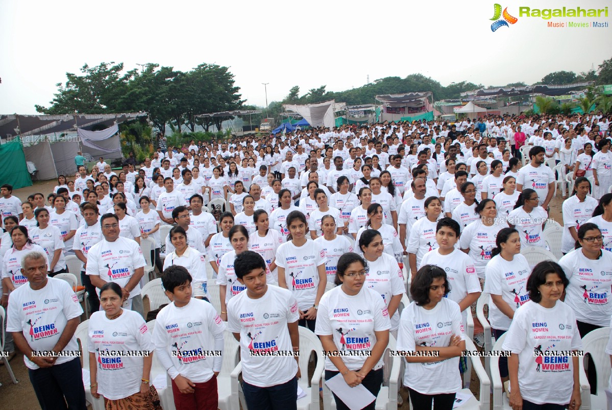 Being Women Ruchika Sharma enters Guinness World Record and creates History of India for Largest Facial Yoga Class