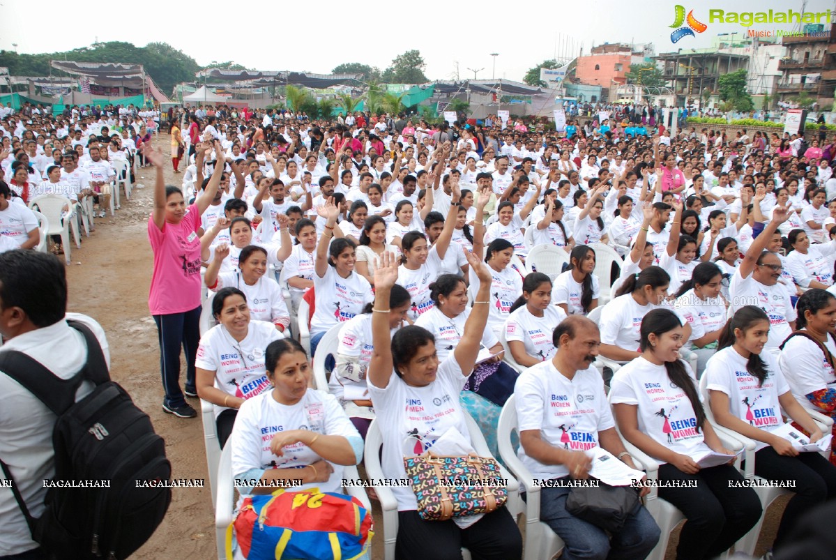 Being Women Ruchika Sharma enters Guinness World Record and creates History of India for Largest Facial Yoga Class