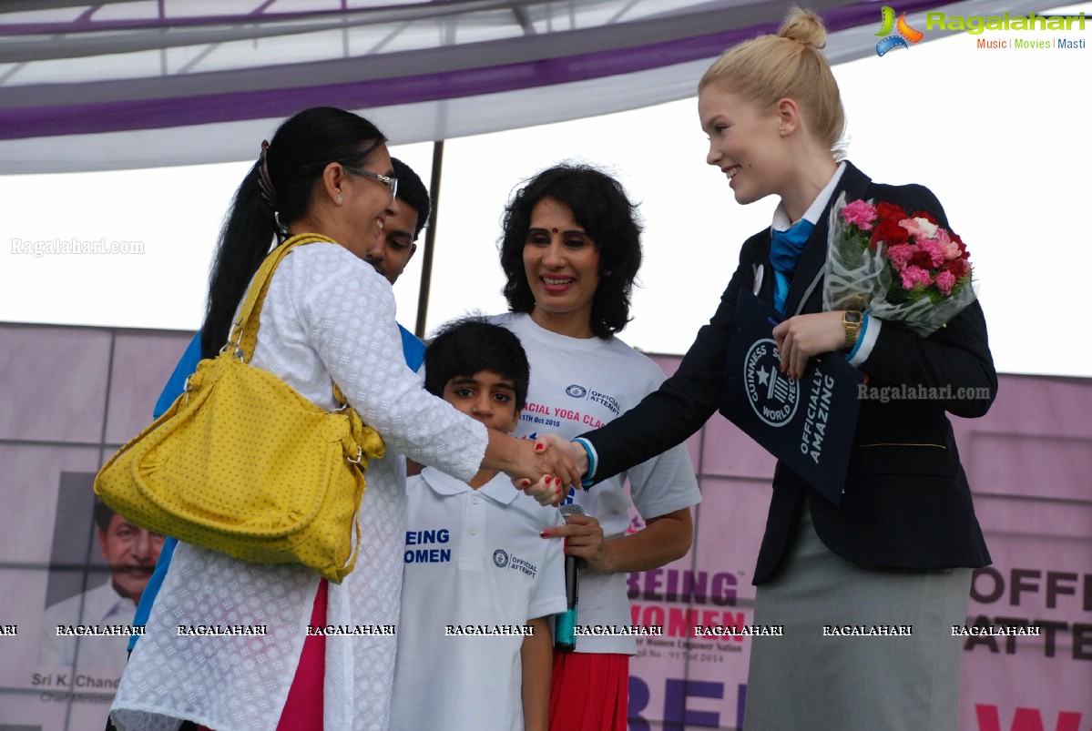 Being Women Ruchika Sharma enters Guinness World Record and creates History of India for Largest Facial Yoga Class