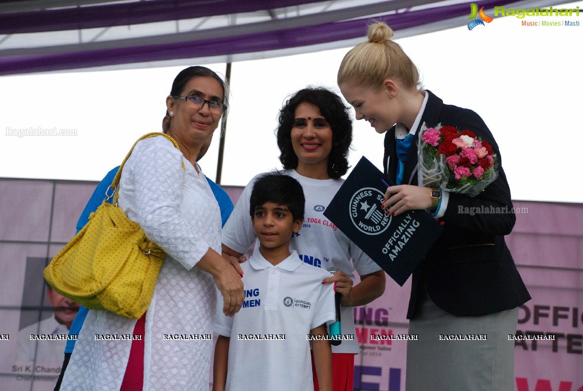 Being Women Ruchika Sharma enters Guinness World Record and creates History of India for Largest Facial Yoga Class