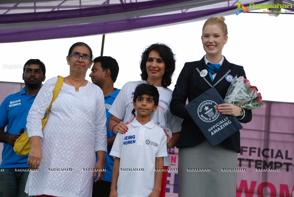 Being Women Ruchika Sharma enters Guinness World Record and creates History of India for Largest Facial Yoga Class