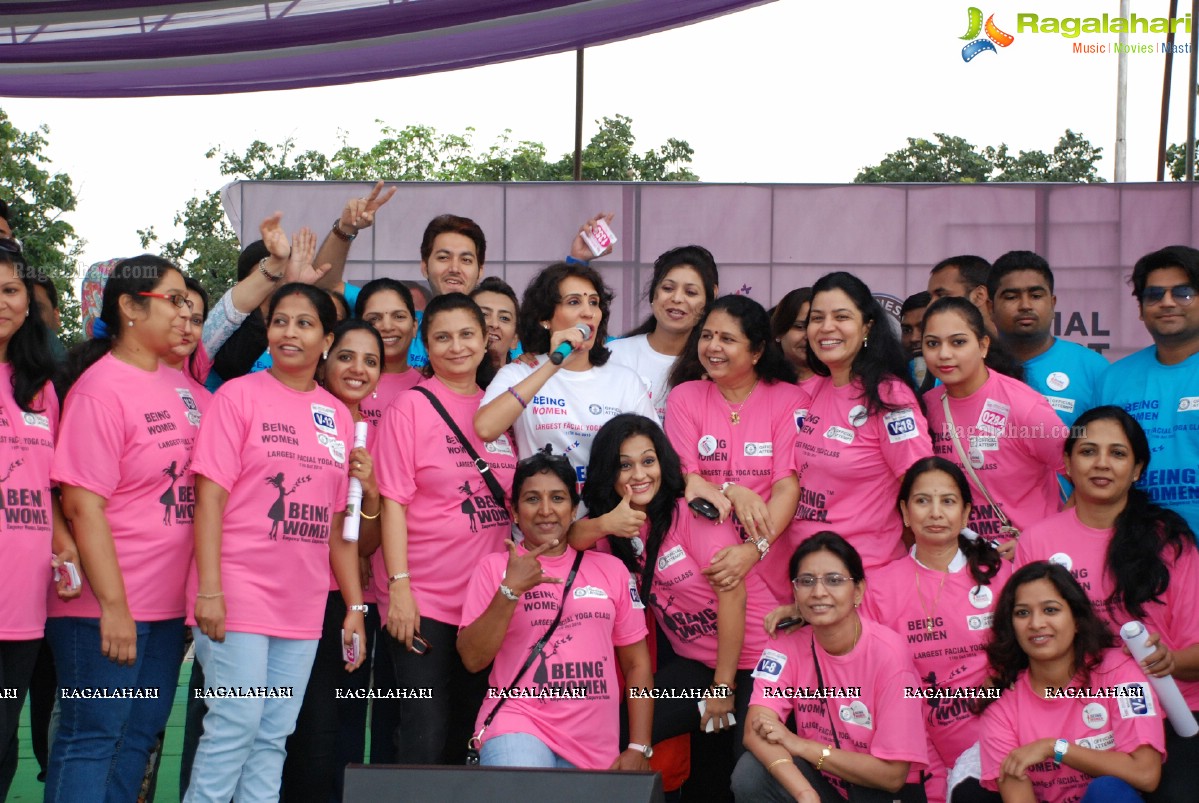 Being Women Ruchika Sharma enters Guinness World Record and creates History of India for Largest Facial Yoga Class