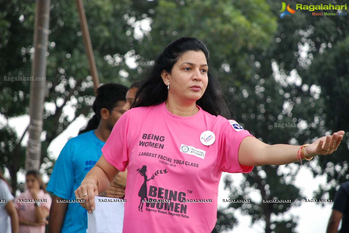 Being Women Ruchika Sharma enters Guinness World Record and creates History of India for Largest Facial Yoga Class