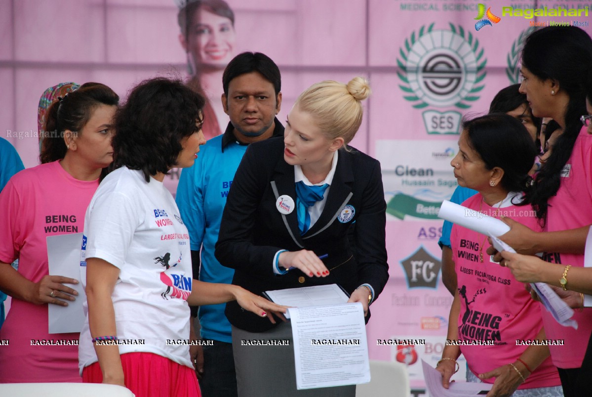 Being Women Ruchika Sharma enters Guinness World Record and creates History of India for Largest Facial Yoga Class