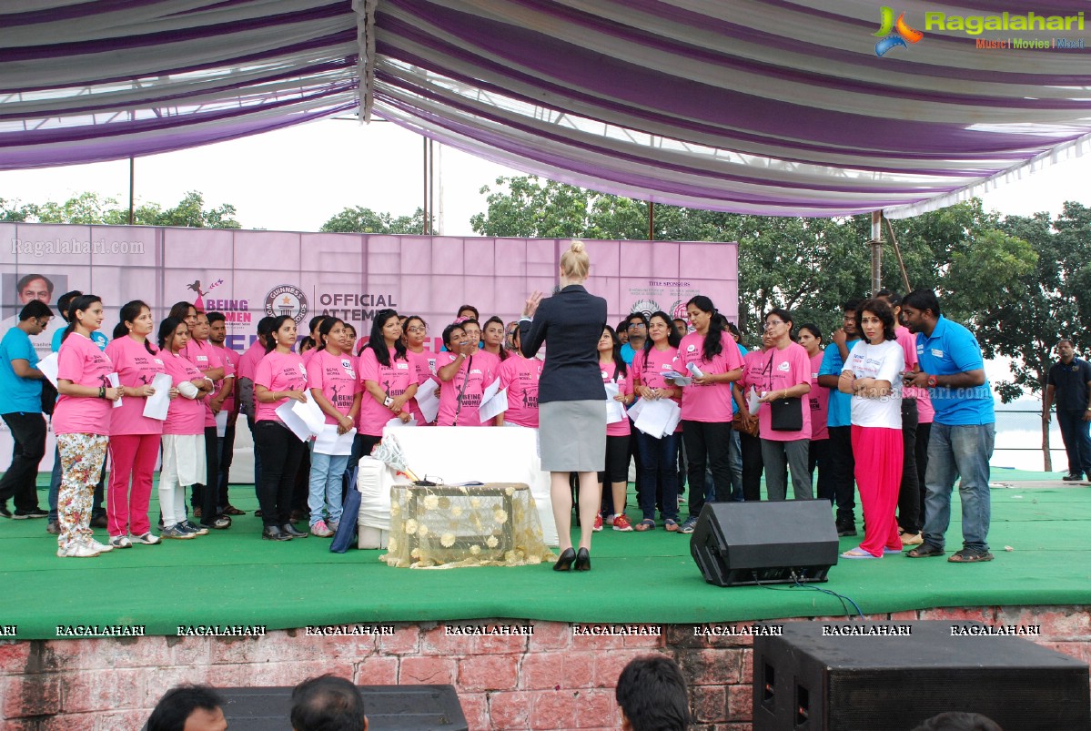 Being Women Ruchika Sharma enters Guinness World Record and creates History of India for Largest Facial Yoga Class