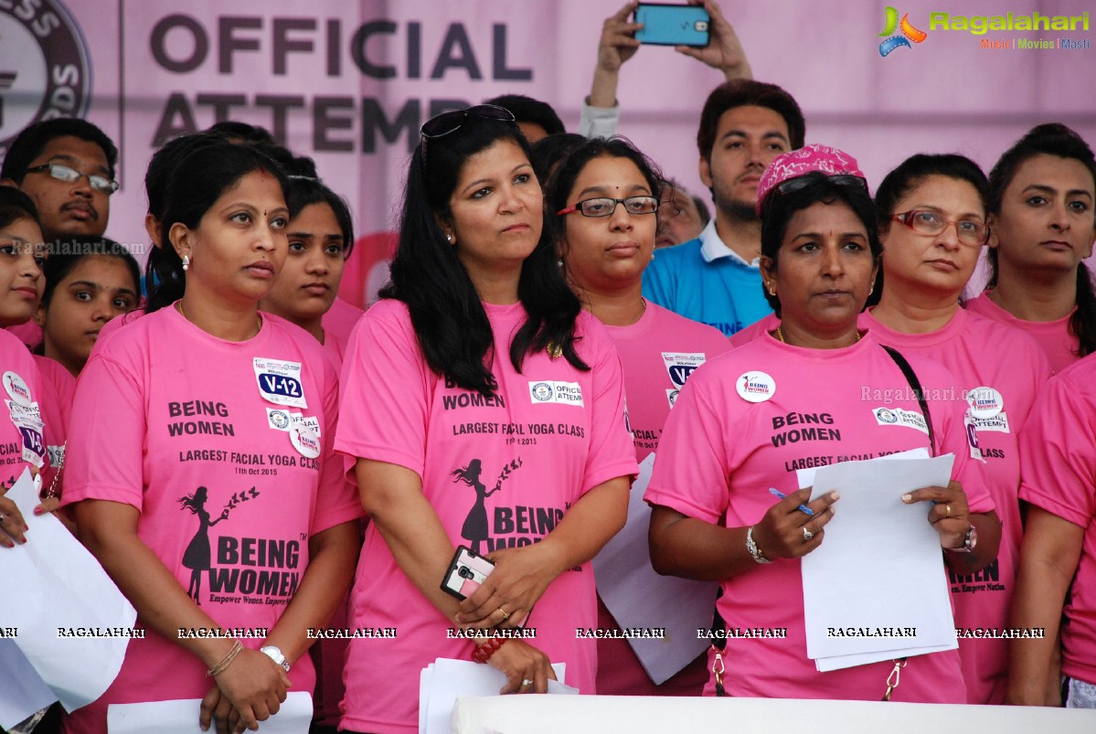 Being Women Ruchika Sharma enters Guinness World Record and creates History of India for Largest Facial Yoga Class