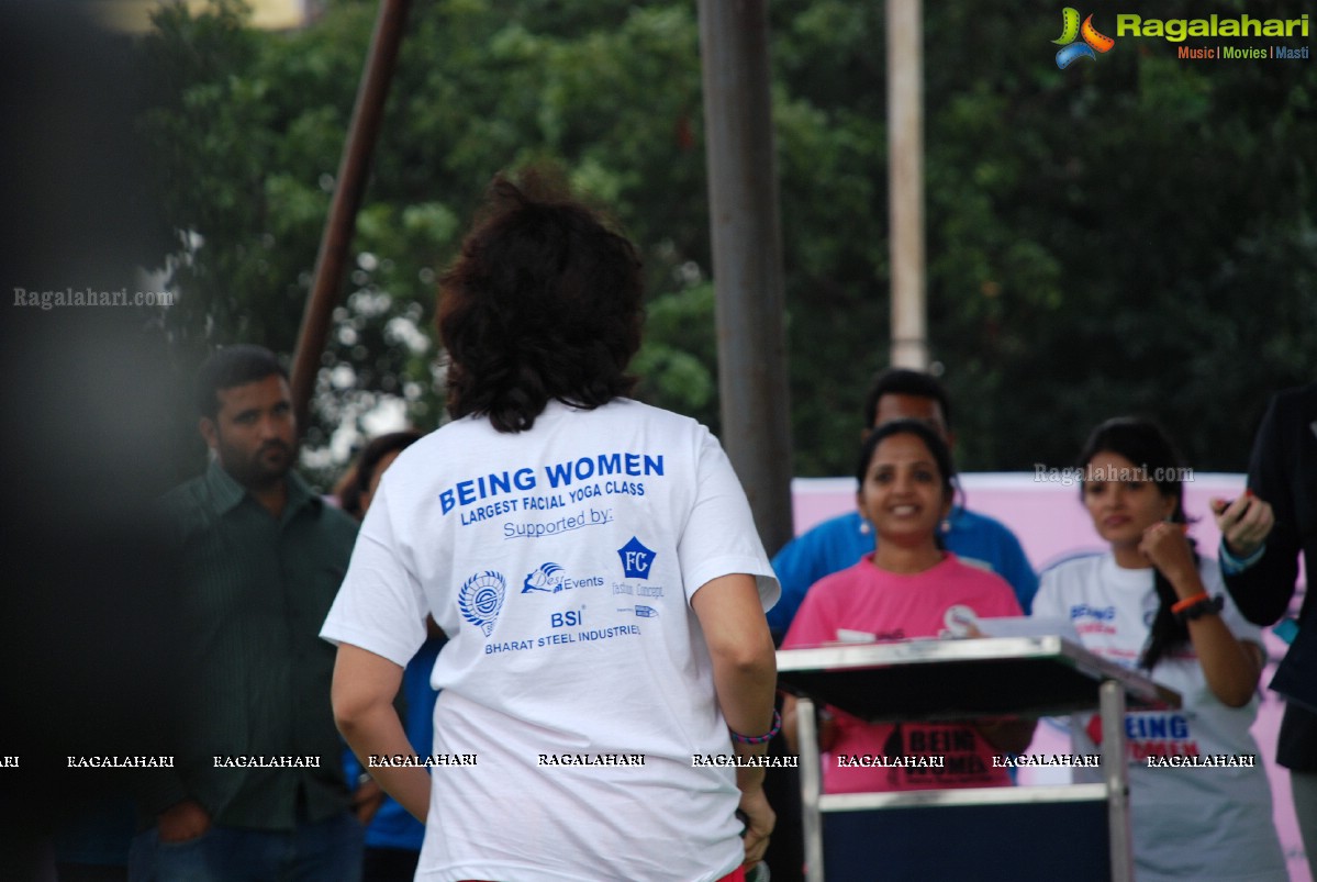 Being Women Ruchika Sharma enters Guinness World Record and creates History of India for Largest Facial Yoga Class