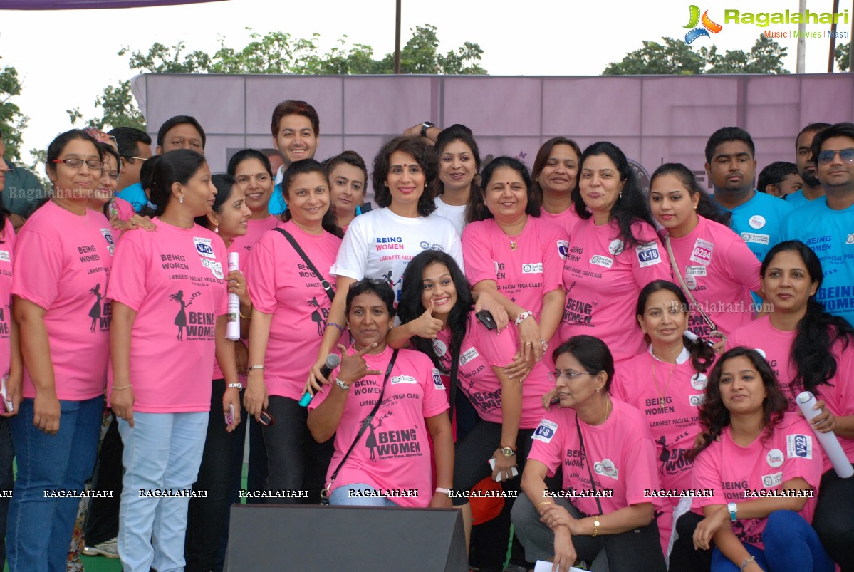 Being Women Ruchika Sharma enters Guinness World Record and creates History of India for Largest Facial Yoga Class