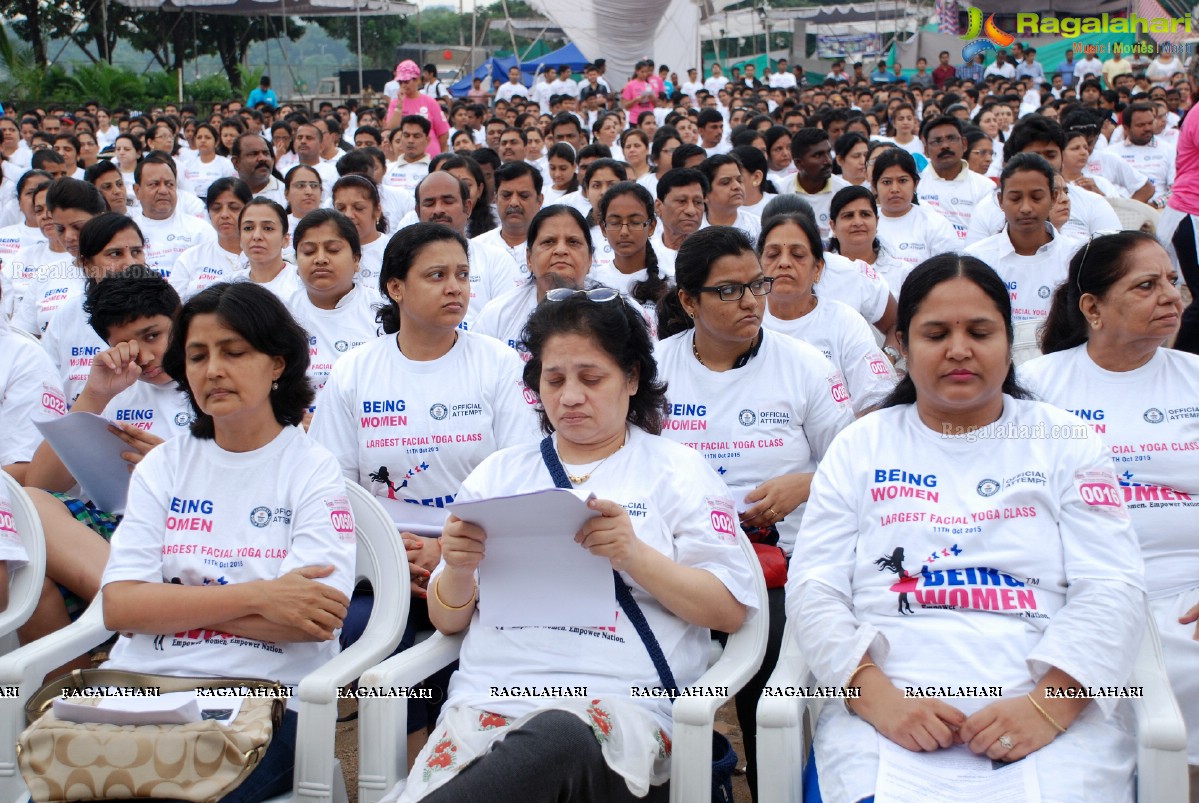 Being Women Ruchika Sharma enters Guinness World Record and creates History of India for Largest Facial Yoga Class