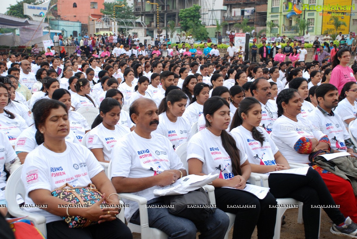 Being Women Ruchika Sharma enters Guinness World Record and creates History of India for Largest Facial Yoga Class