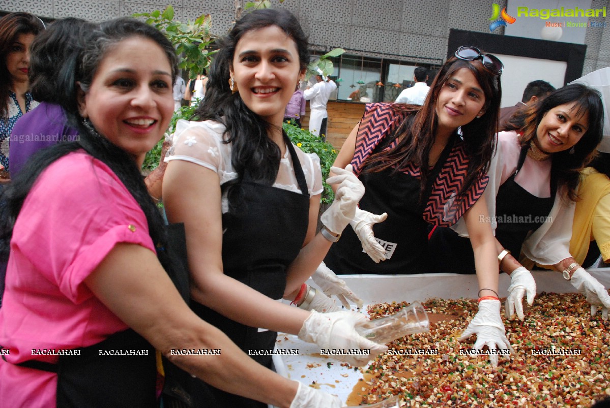 Cake Mixing Ceremony at Aqua, The Park Hyderabad 