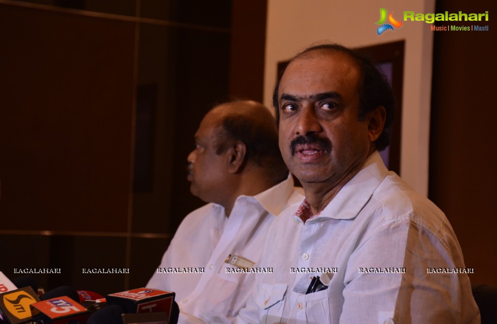D Suresh Babu at Capital Cinemas Multiplex, Vijayawada