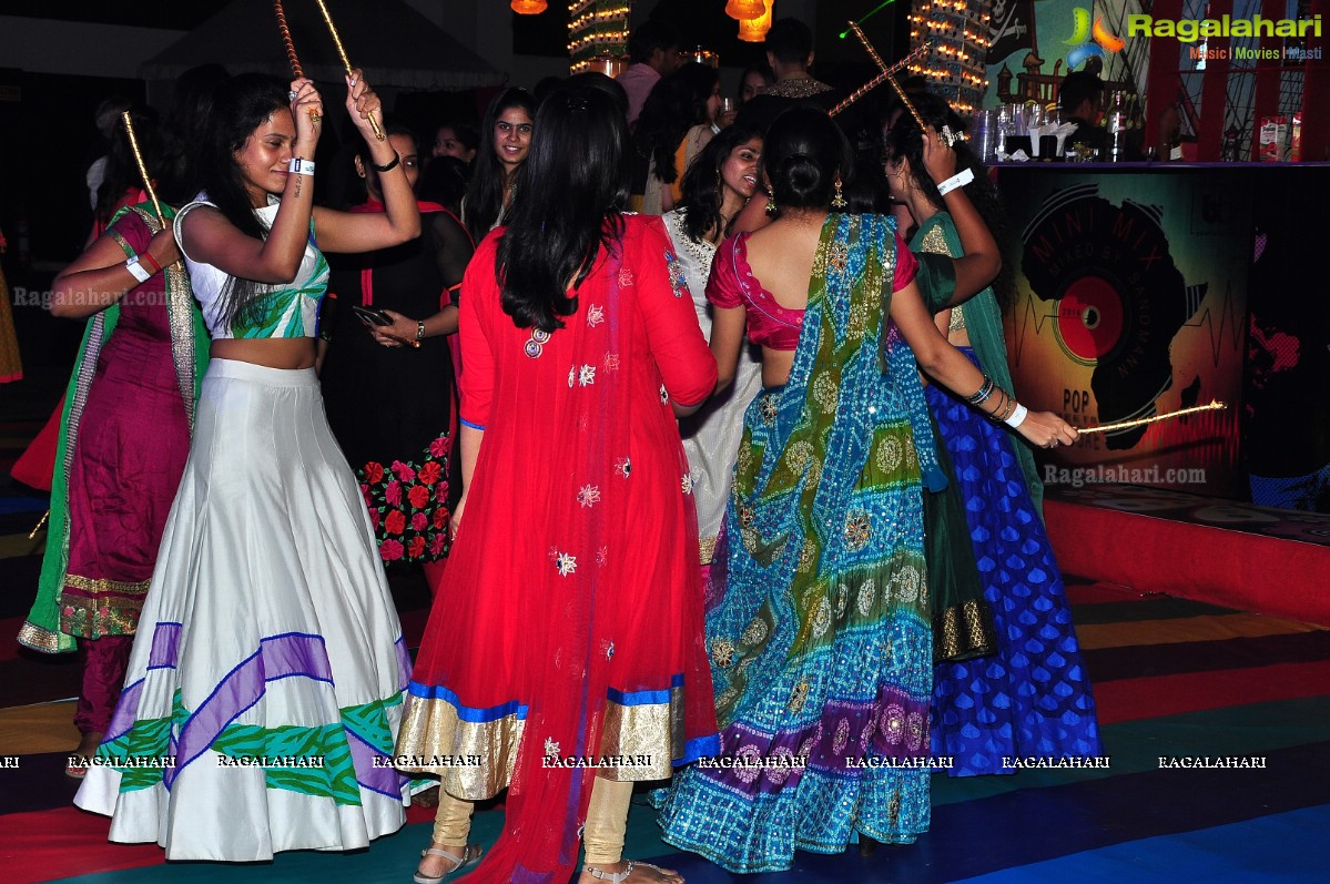 The Grand Dandiya Ball with Theme Fusion of Indian Culture & Pop Art at JRC Convention, Hyderabad