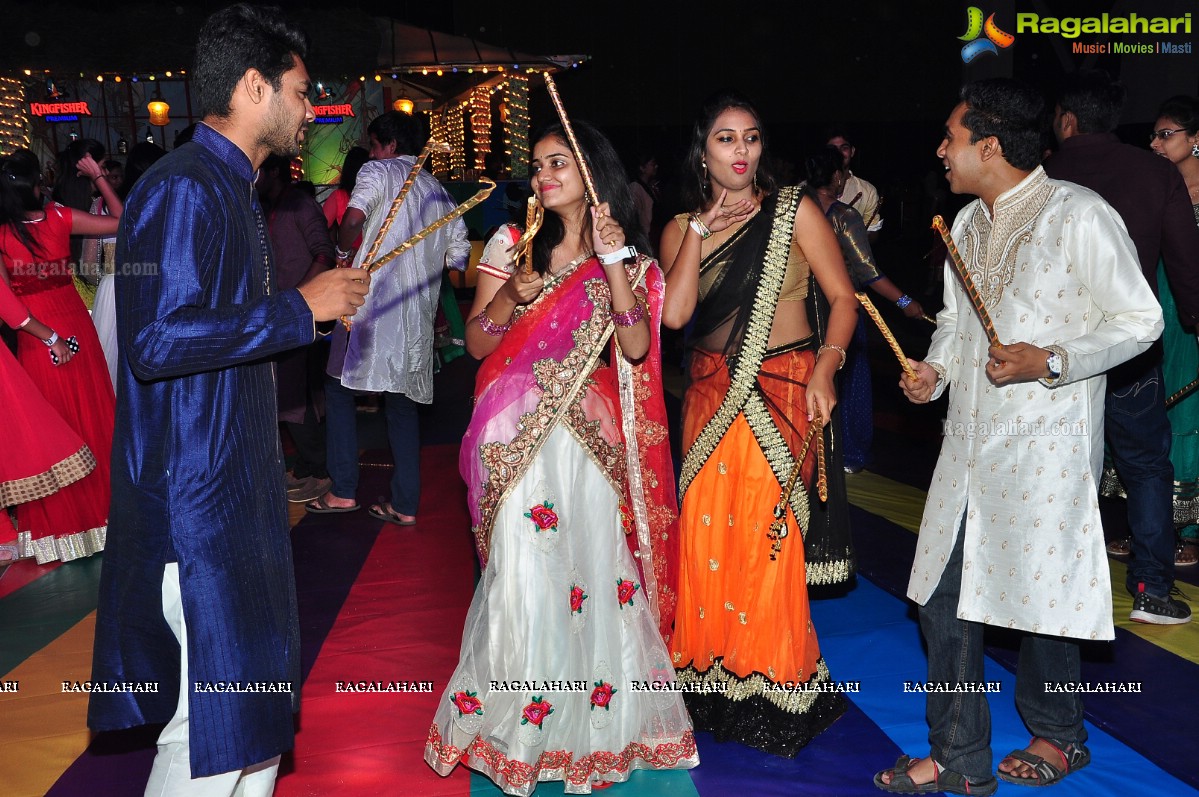 The Grand Dandiya Ball with Theme Fusion of Indian Culture & Pop Art at JRC Convention, Hyderabad