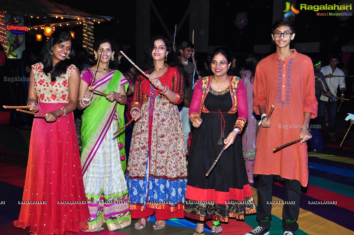 The Grand Dandiya Ball with Theme Fusion of Indian Culture & Pop Art at JRC Convention, Hyderabad