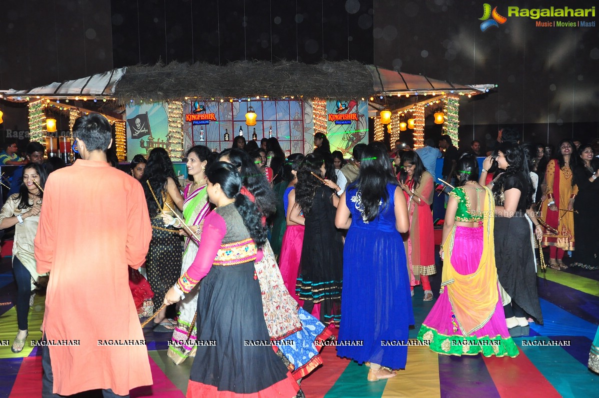 The Grand Dandiya Ball with Theme Fusion of Indian Culture & Pop Art at JRC Convention, Hyderabad