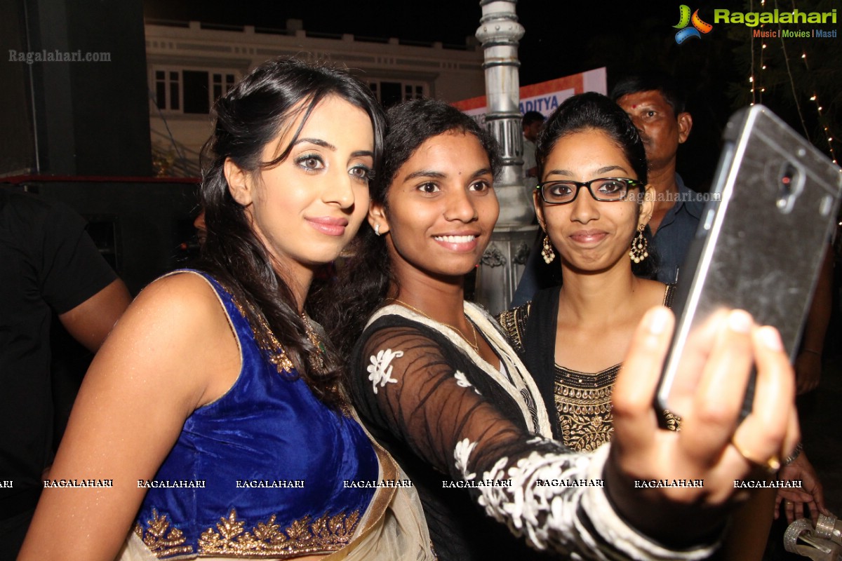 Dandiya Night with Actress Sanjjanaa at Noma Kalyana Vedika, Hyderabad