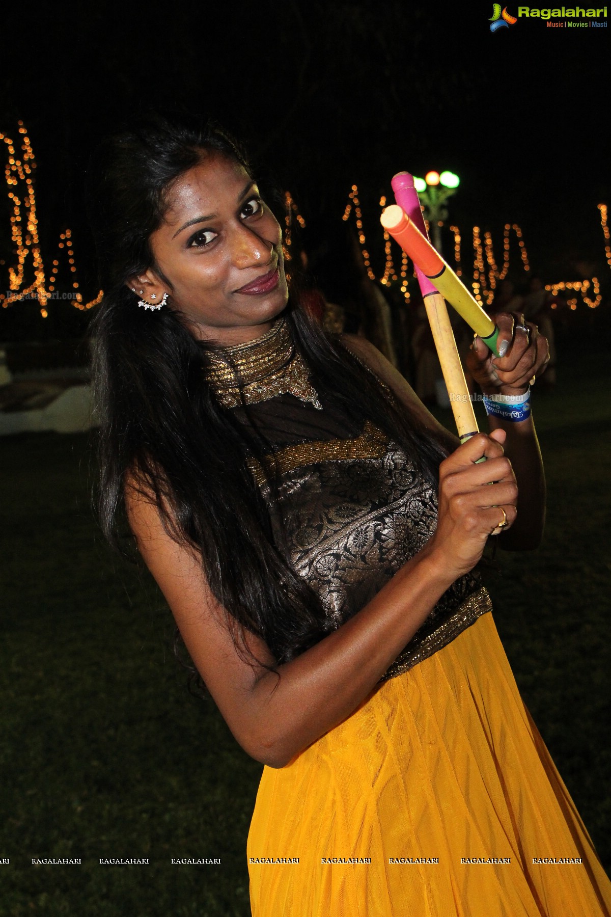 Dandiya Night with Actress Sanjjanaa at Noma Kalyana Vedika, Hyderabad