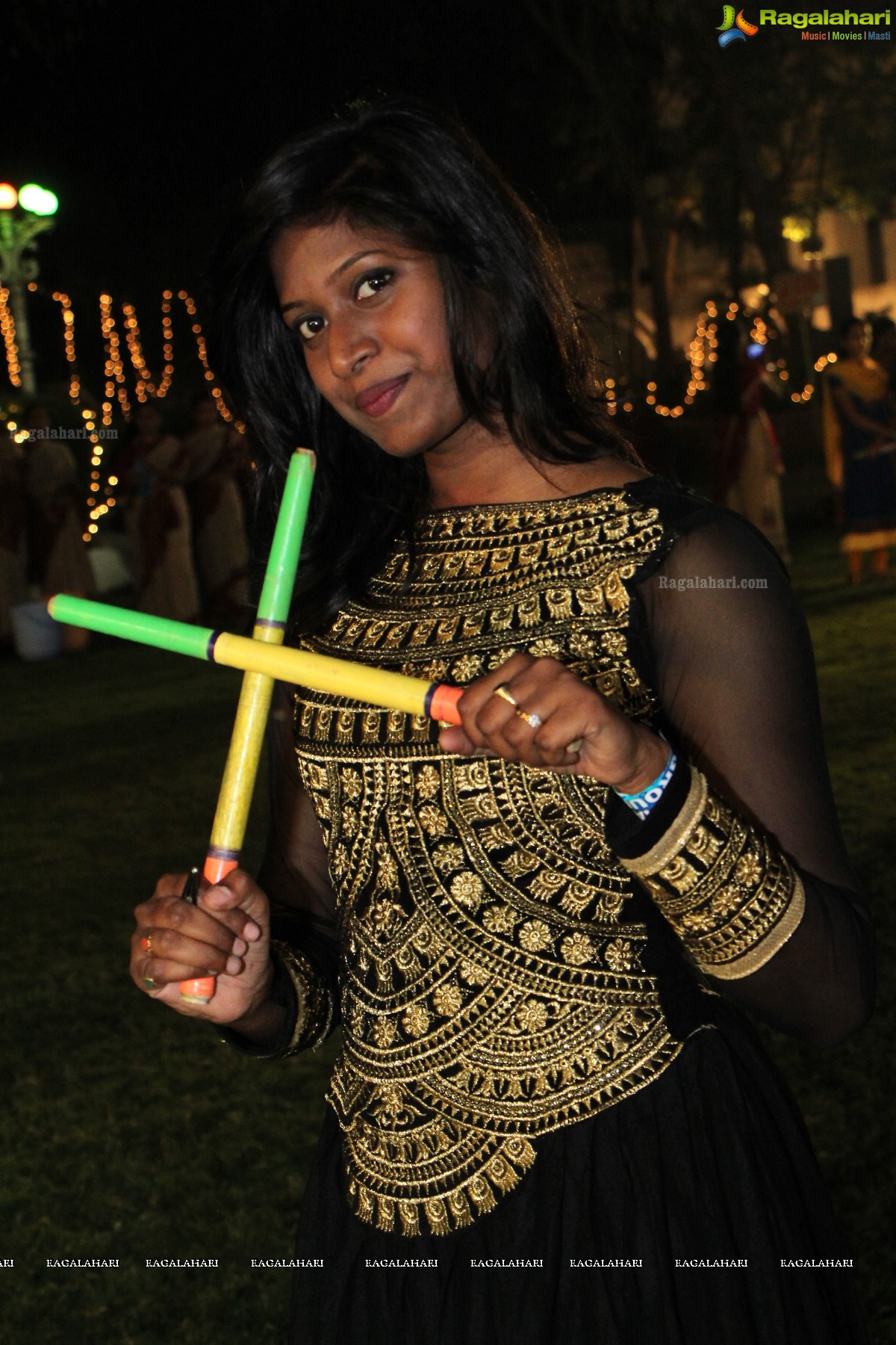 Dandiya Night with Actress Sanjjanaa at Noma Kalyana Vedika, Hyderabad