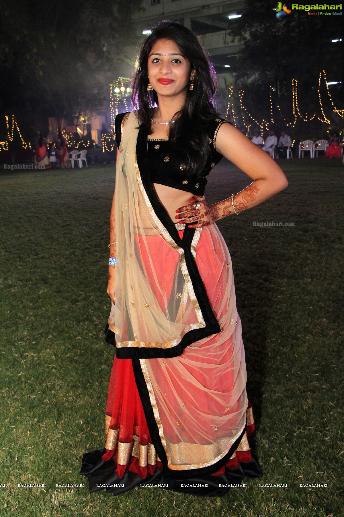 Dandiya Night with Actress Sanjjanaa at Noma Kalyana Vedika, Hyderabad