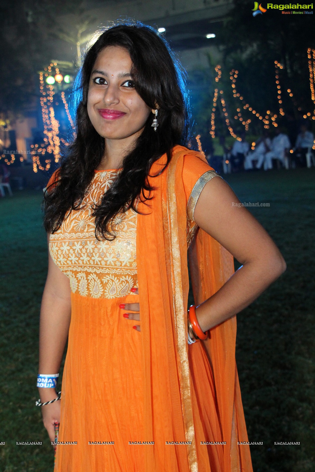 Dandiya Night with Actress Sanjjanaa at Noma Kalyana Vedika, Hyderabad