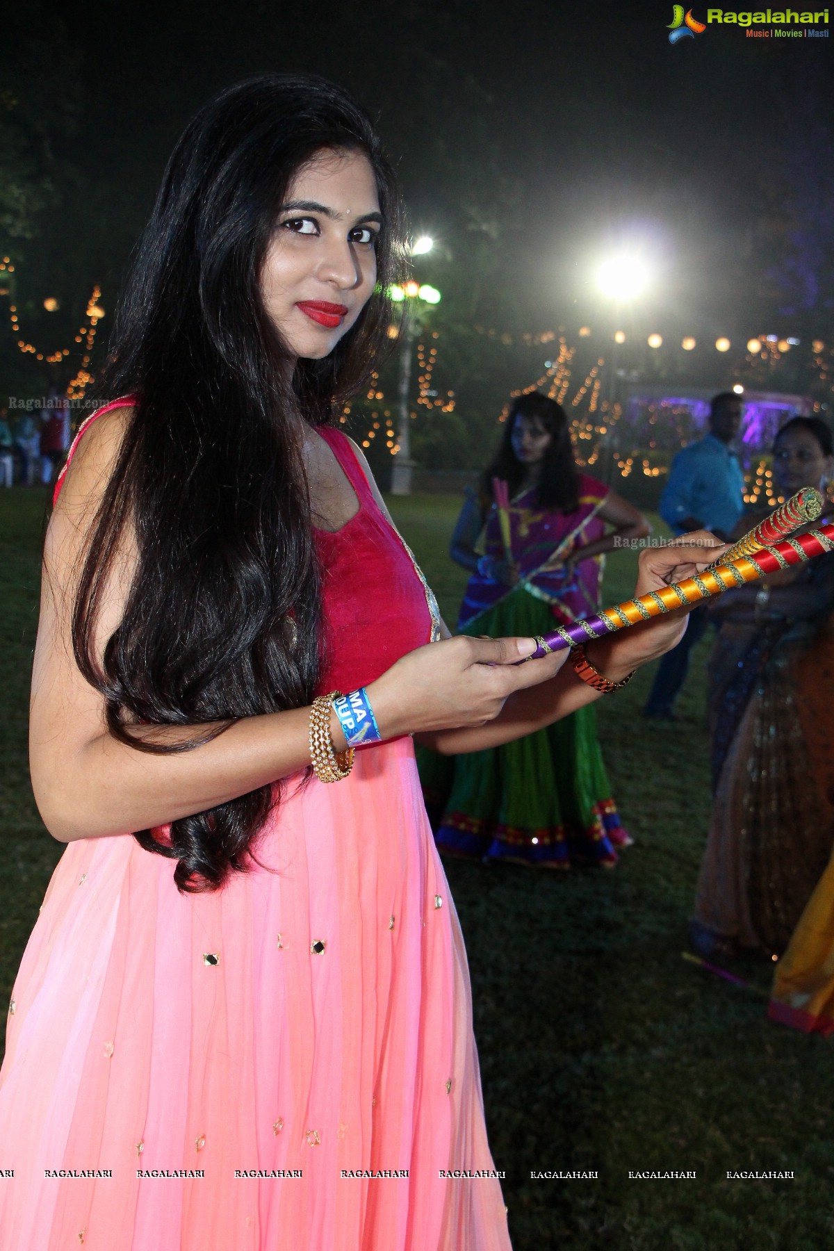 Dandiya Night with Actress Sanjjanaa at Noma Kalyana Vedika, Hyderabad