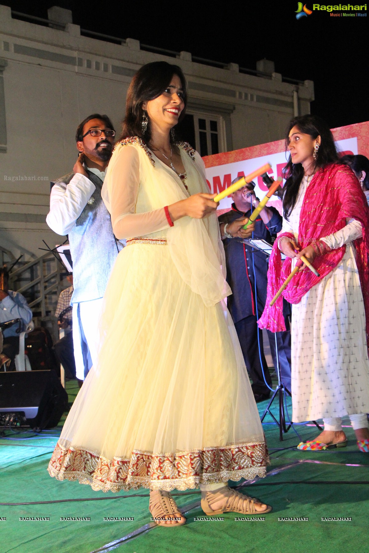 Dandiya Night with Actress Sanjjanaa at Noma Kalyana Vedika, Hyderabad