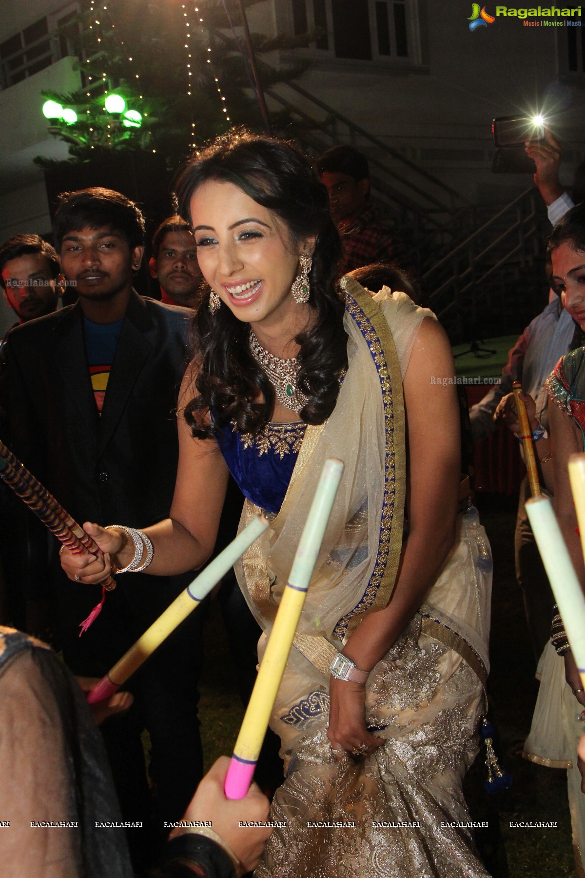 Dandiya Night with Actress Sanjjanaa at Noma Kalyana Vedika, Hyderabad