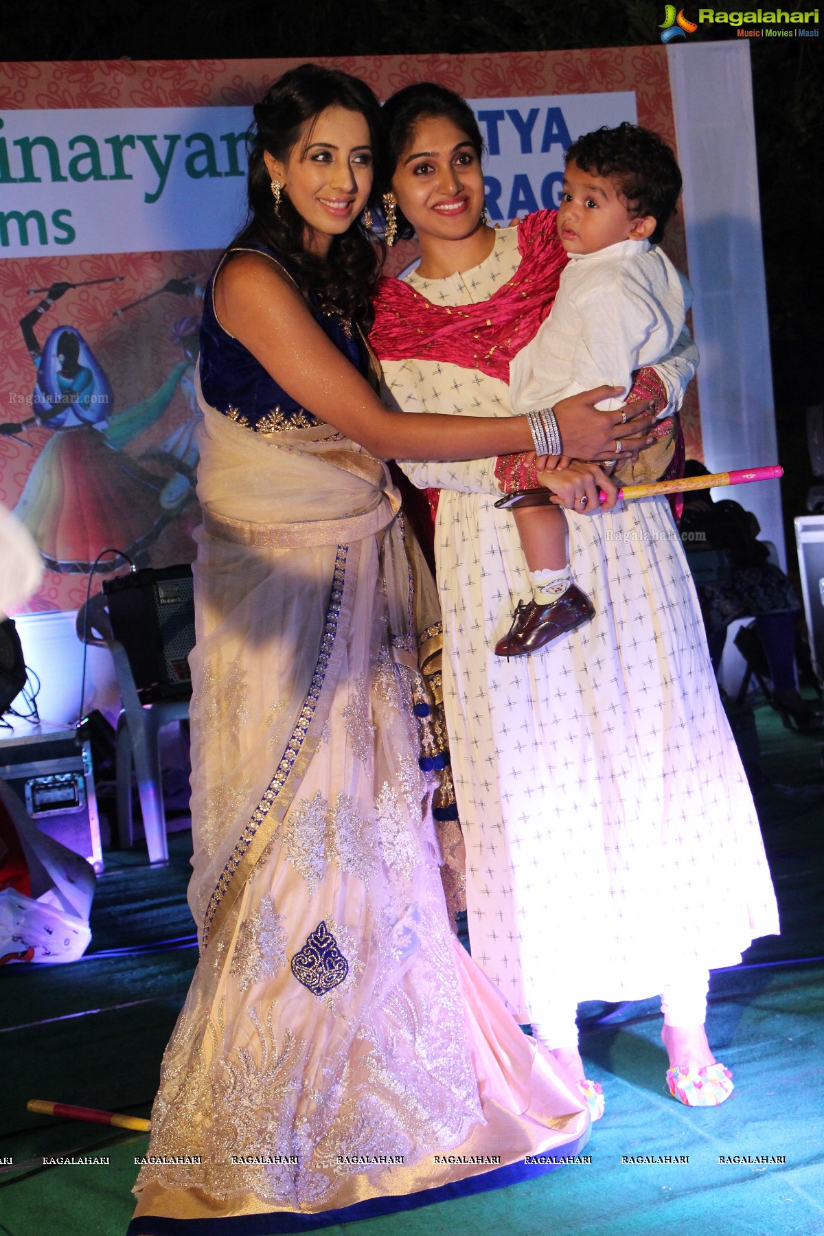 Dandiya Night with Actress Sanjjanaa at Noma Kalyana Vedika, Hyderabad