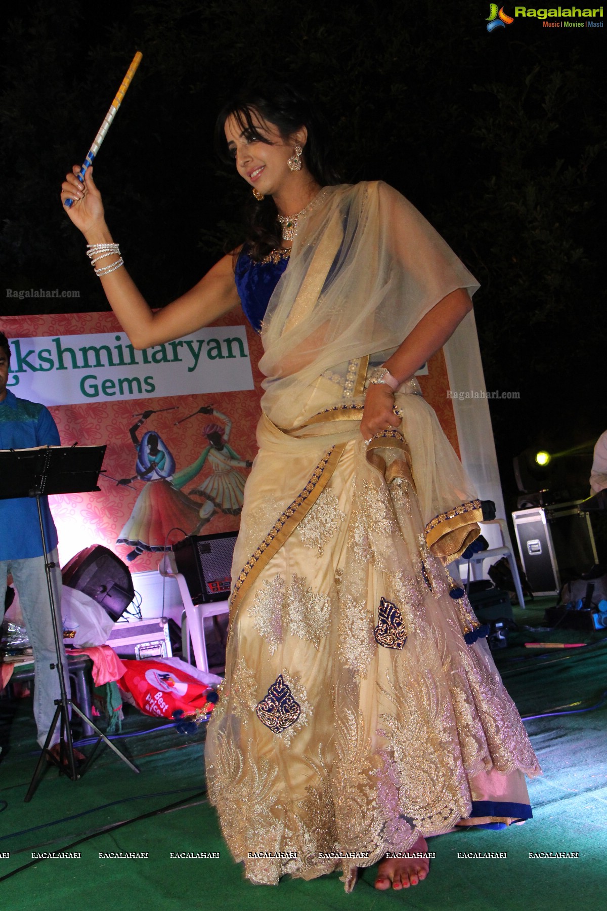 Dandiya Night with Actress Sanjjanaa at Noma Kalyana Vedika, Hyderabad