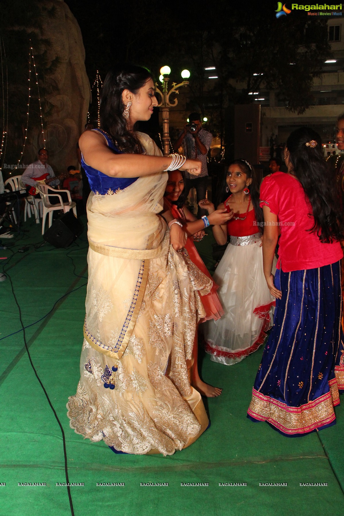 Dandiya Night with Actress Sanjjanaa at Noma Kalyana Vedika, Hyderabad