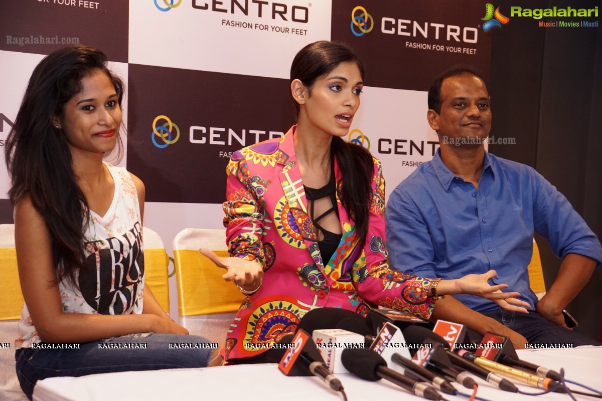 Centro Festive and Wedding Footwear Collection launched by Aafreen Rachel Vaz, Hyderabad