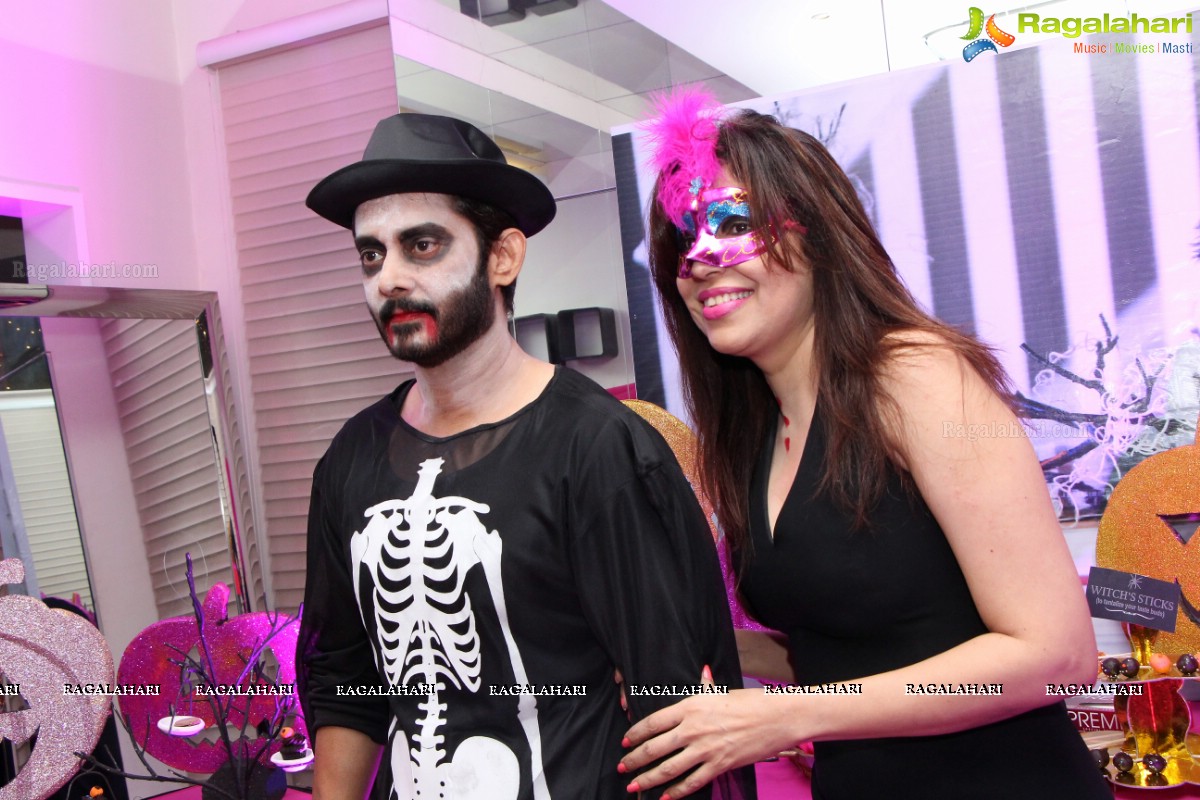 Glamorous Pink and Black Halloween Night by Madan and Preethi Rao, Hyderabad