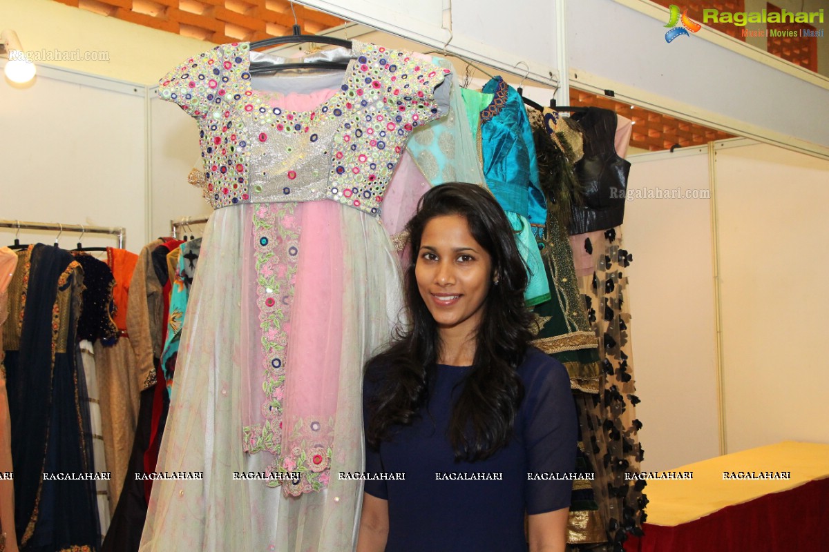 Sana Khan launches Page 3 Fashion Exhibition by Kavita Jain at Arya Vysya Abhyudaya Sangam, Hyderabad