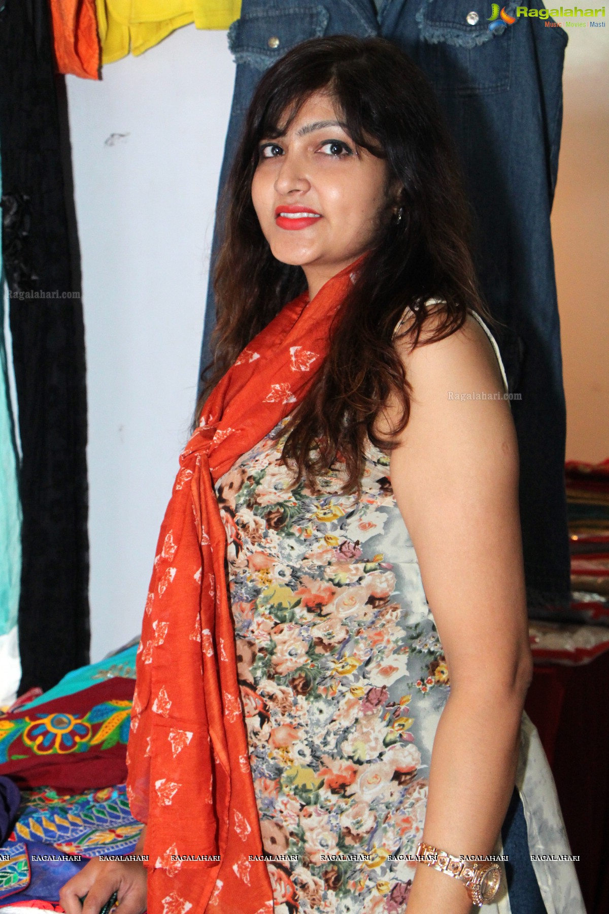 Sana Khan launches Page 3 Fashion Exhibition by Kavita Jain at Arya Vysya Abhyudaya Sangam, Hyderabad