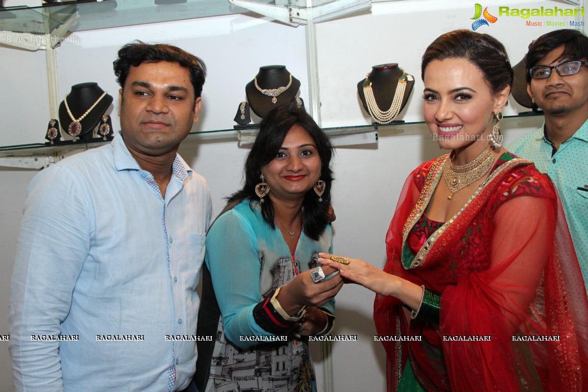 Sana Khan launches Page 3 Fashion Exhibition by Kavita Jain at Arya Vysya Abhyudaya Sangam, Hyderabad