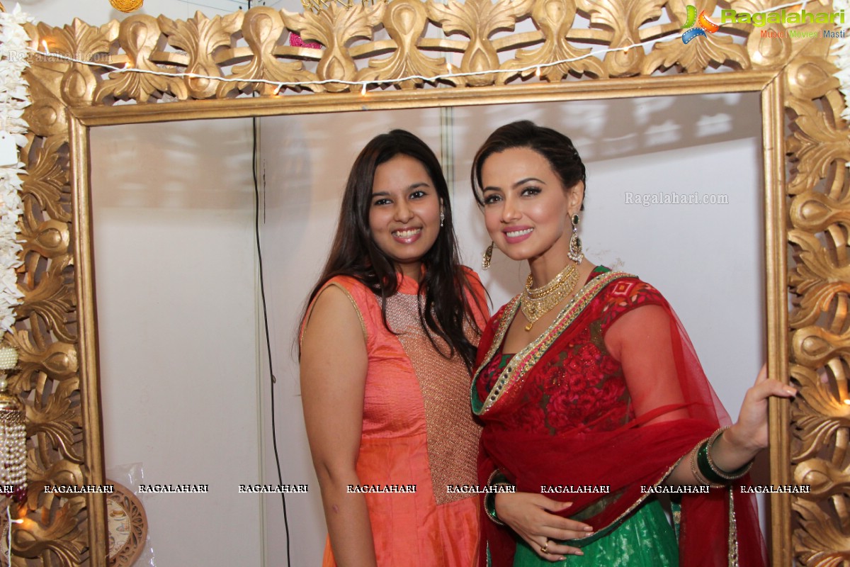 Sana Khan launches Page 3 Fashion Exhibition by Kavita Jain at Arya Vysya Abhyudaya Sangam, Hyderabad