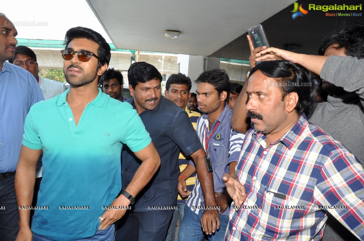 Ram Charan at Chirenjeevi Charitable Trust for KFC Initiative Blood Bank, Hyderabad