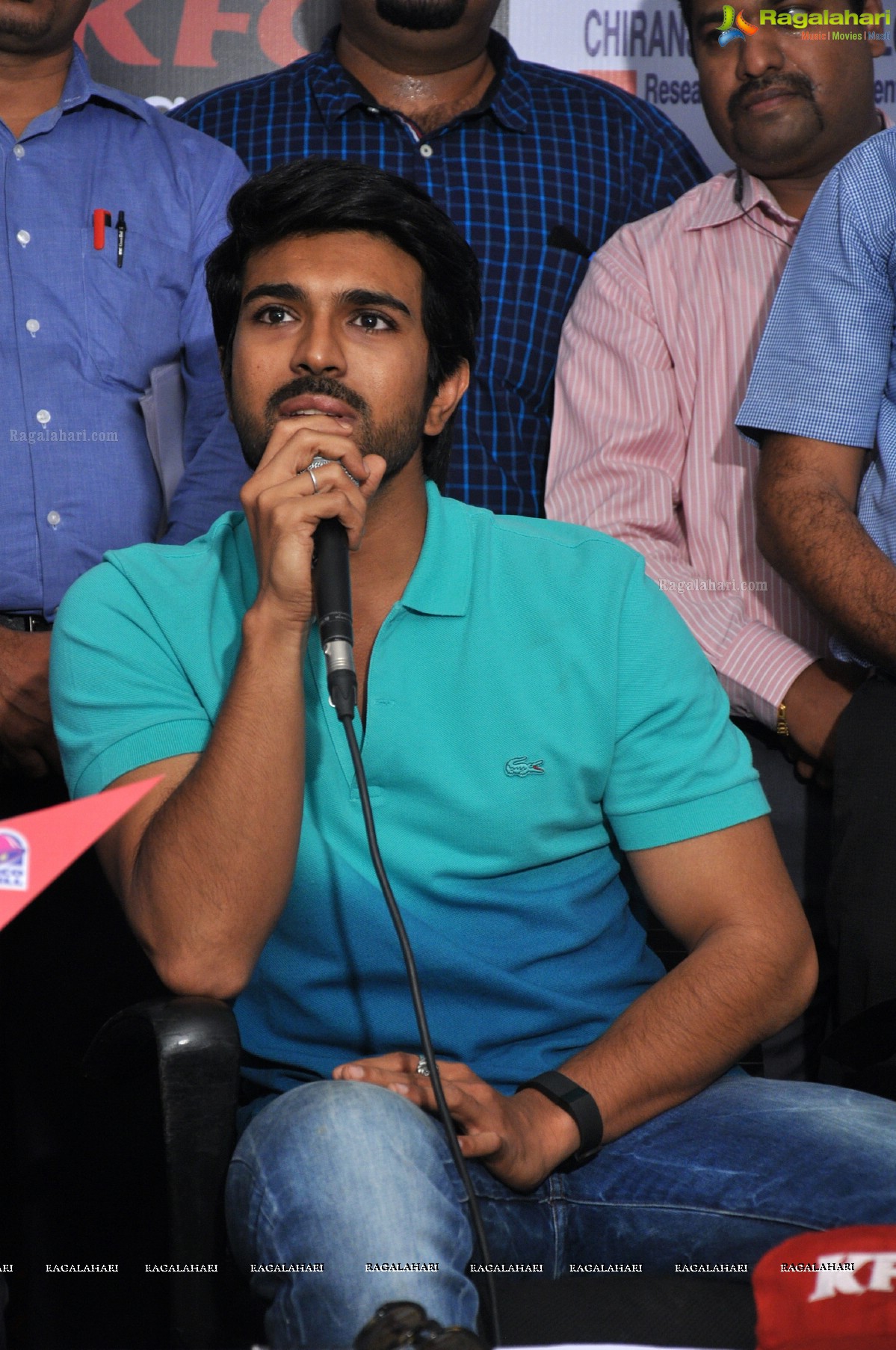 Ram Charan at Chirenjeevi Charitable Trust for KFC Initiative Blood Bank, Hyderabad