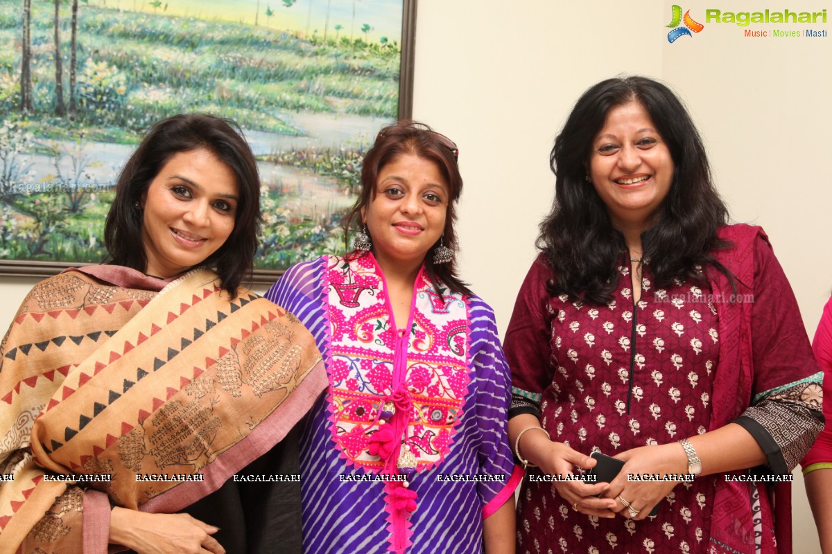 Grand Bathukamma Celebrations at Curtain Raiser of Khwaaish Designer Exhibition, Hyderabad