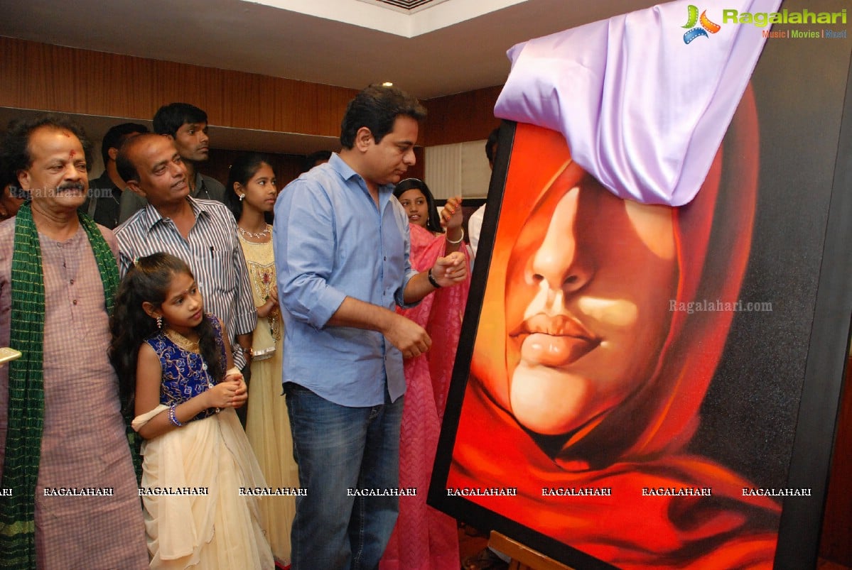 K Taraka Rama Rao inaugurates Hari Painting Exhibition at Taj Deccan, Hyderabad