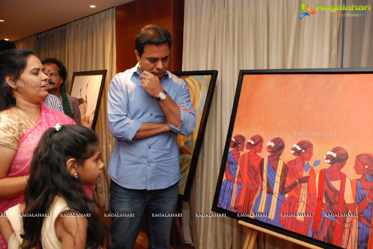 K Taraka Rama Rao inaugurates Hari Painting Exhibition at Taj Deccan, Hyderabad