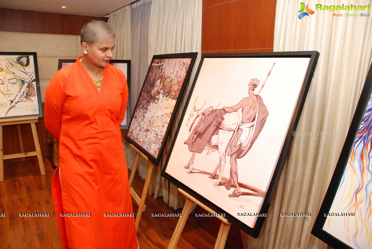 K Taraka Rama Rao inaugurates Hari Painting Exhibition at Taj Deccan, Hyderabad