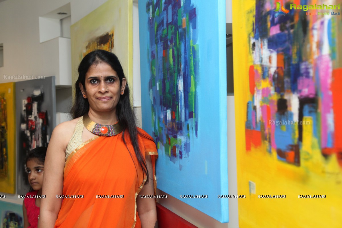 Lakshmi Manchu inaugurates Rivers of Reflection - Lavanya Dutt and Verna Chand Painting Exhibition at Taj Deccan