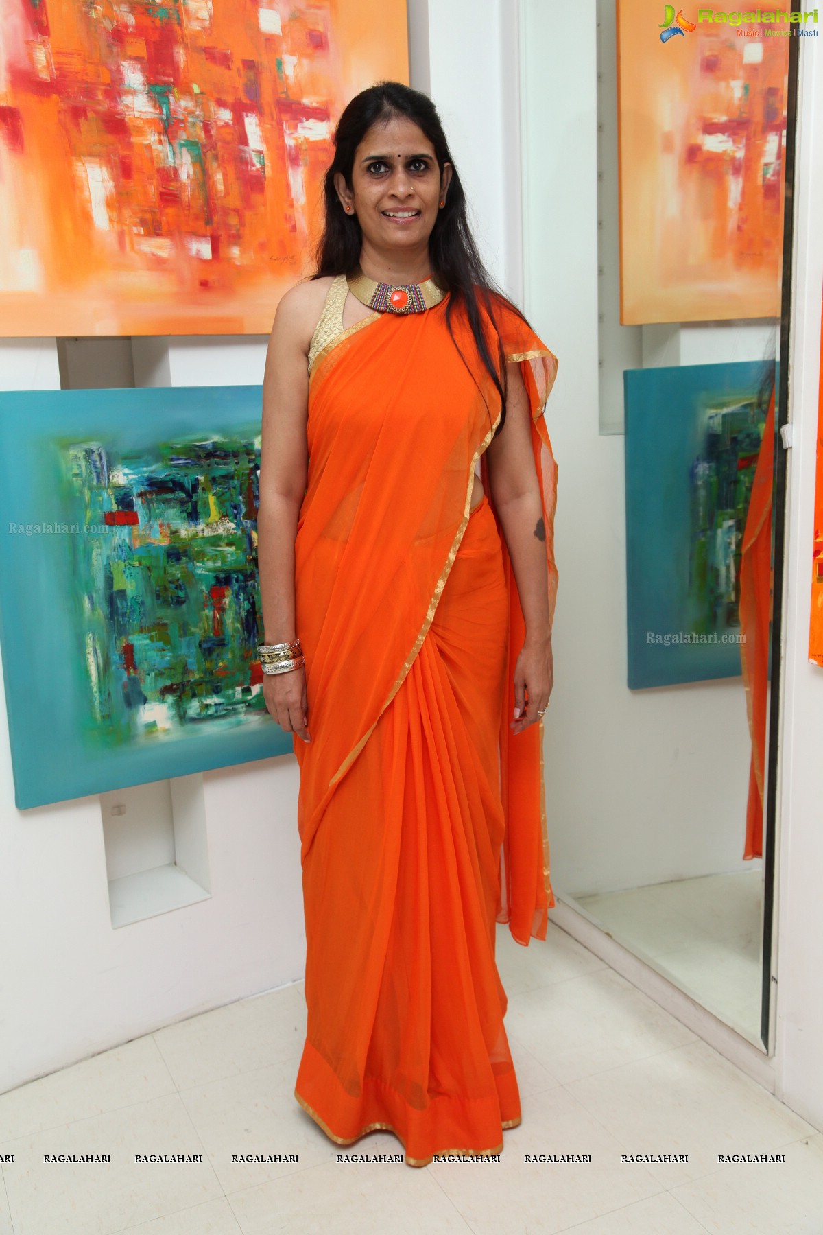 Lakshmi Manchu inaugurates Rivers of Reflection - Lavanya Dutt and Verna Chand Painting Exhibition at Taj Deccan