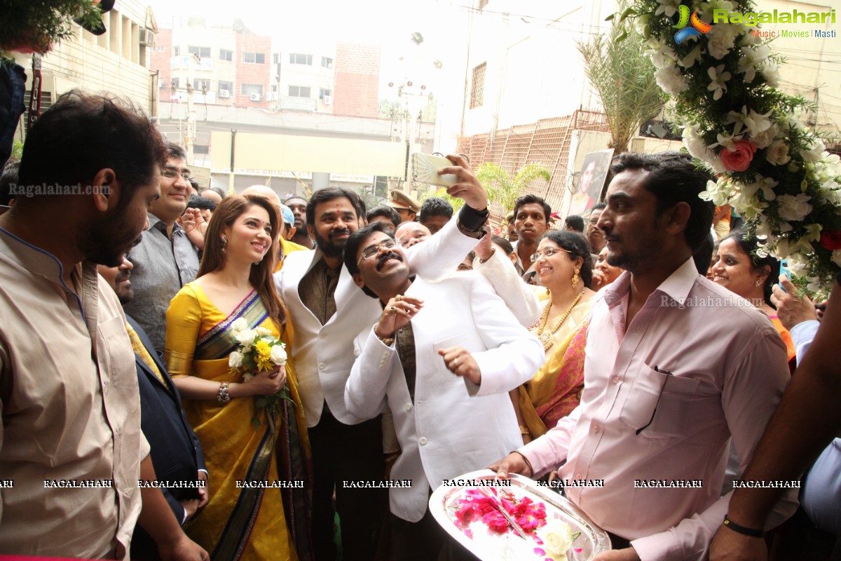 Tamannaah launches Manepally Jewellers Showroom at Punjagutta, Hyderabad