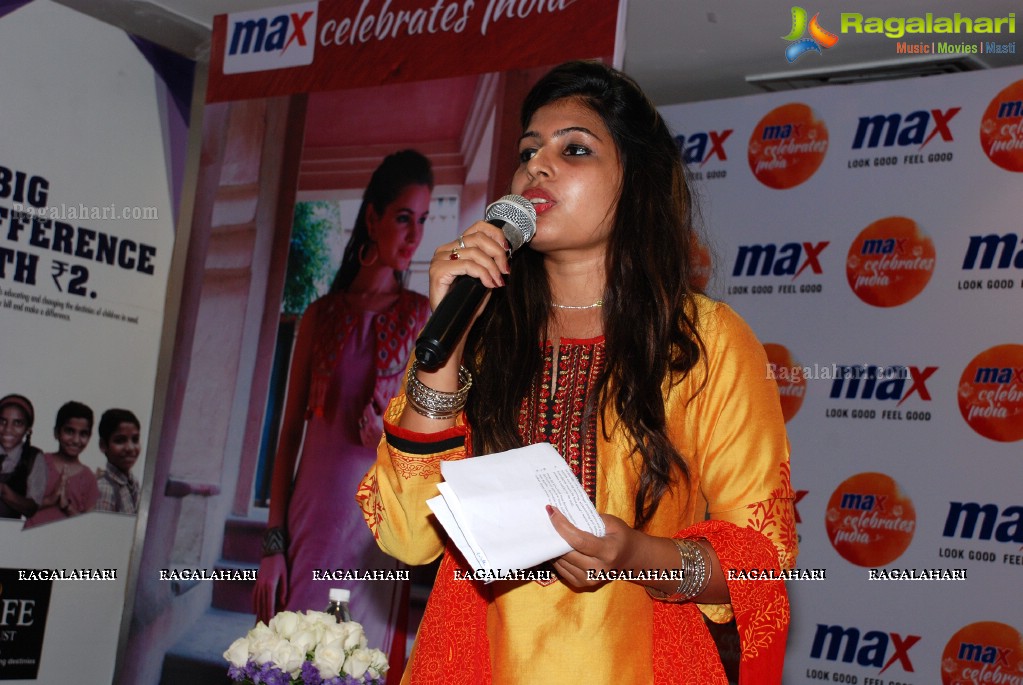 Runki Goswami and Alice Rosario launches Max Fashion Festive Collection Launch, Hyderabad