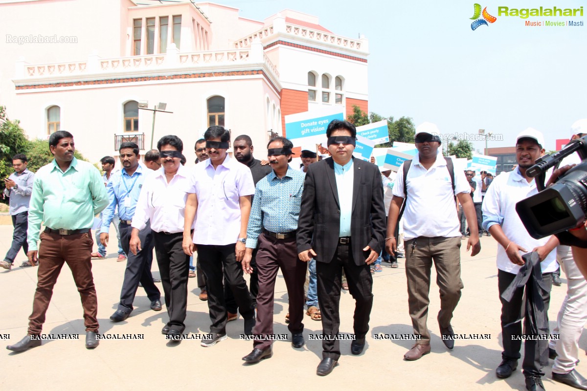 Blind Walk and Spectacle Distribution by Maxivision Eye Hospitals, Hyderabad